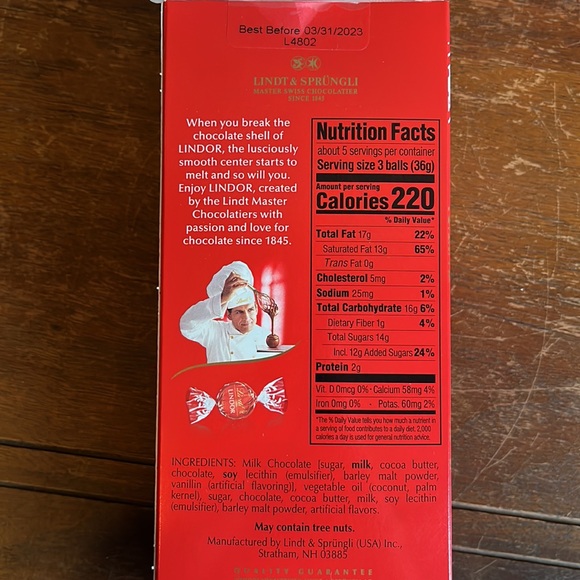 NWT Lindt Lindor Milk Chocolate Truffles *2 for $5* - Picture 5 of 5